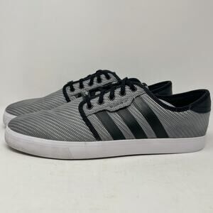 Adidas Seeley Ballistic Sneakers Mens Size 13 Woven Silver